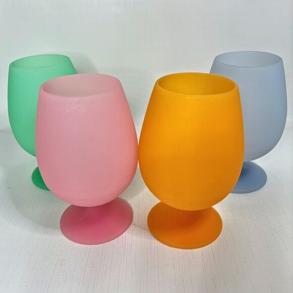 Unbreakable Silicone Wine Glasses Cups Beach Boat Lake Party Pool Drink Gift Fun